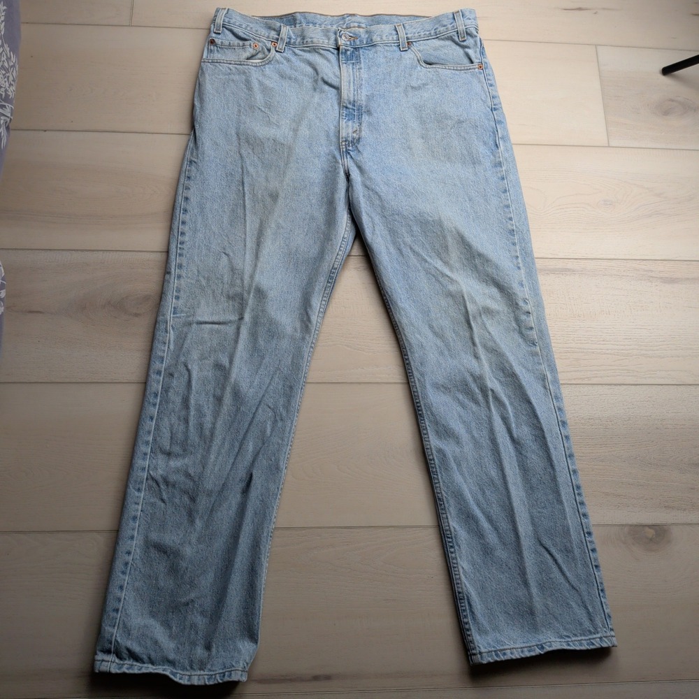VTG Levis 505 Mens 42x32 (Fits 40x32) Straight Leg Jeans Blue Denim Y2K